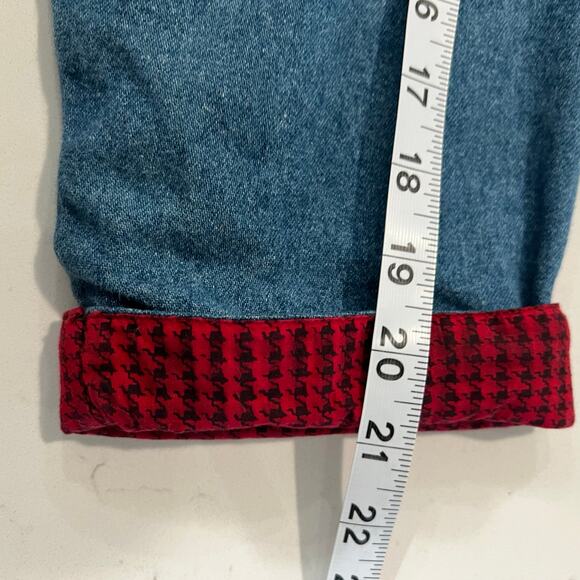 Vintage Casey Coleman Denim Embroidery Angels Lined Shacket M/L Corduroy Pockets - Picture 12 of 15